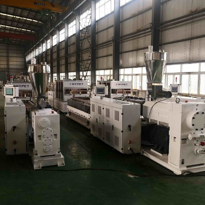 acheter Shenzhen HYPET WPC Cladding Wall Panel Interior Great Board with Laminating Pattern Extrusion Machine Making Production Line online manufacture
