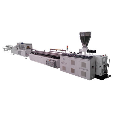 acheter Chaîne de production de panneau de plafond de PVC d'extrudeuse de profil de PVC système de contrôle de PLC online manufacture
