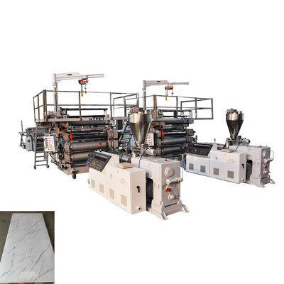 acheter Machine en plastique d'extrusion de panneau pour la production de feuille de marbre du PVC 1220 online manufacture