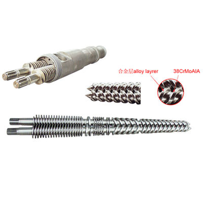 acheter Vis et baril pour l'extrudeuse en plastique/la vis et baril coniques jumeaux online manufacture