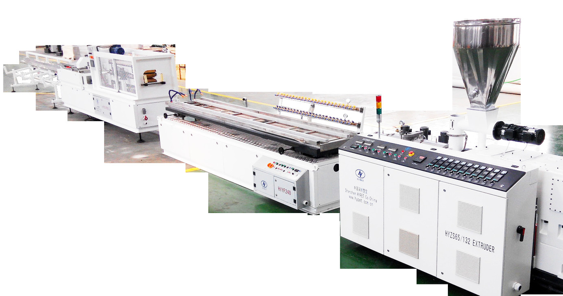 200-300mm PVC plafond panneau mural profilé en plastique extrudeuse ligne de production à grande vitesse opération automatique