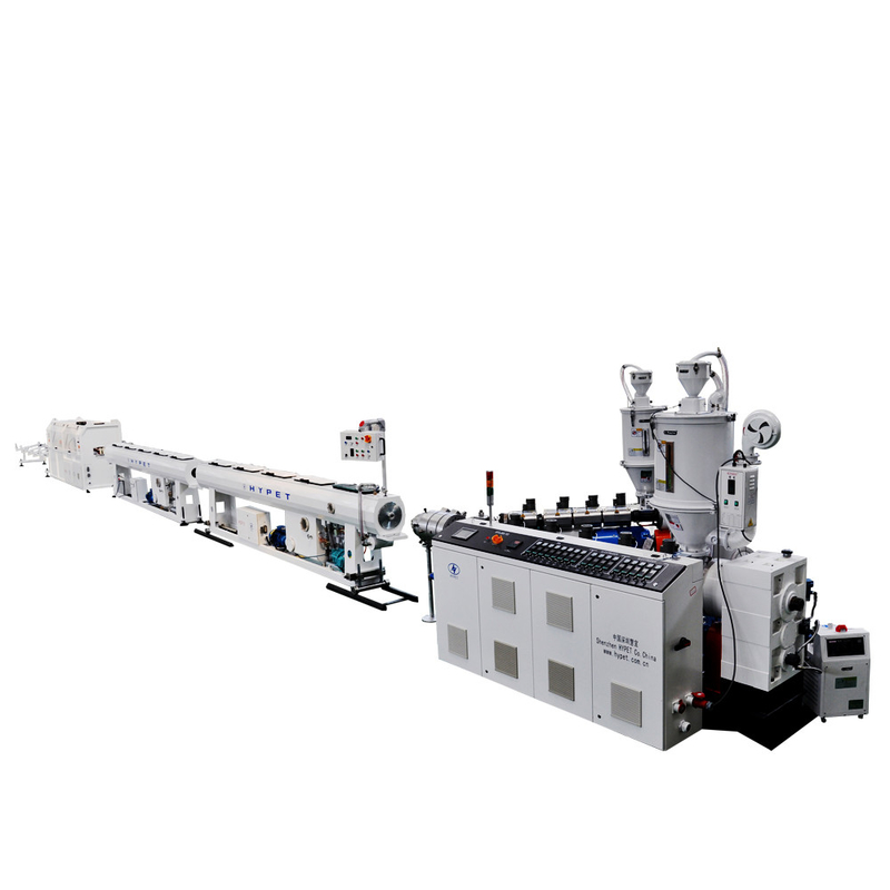 Ligne de production de tuyaux PE HDPE de 90-200 mm tuyaux de chauffage au sol avec extrudeuse à vis unique à haut rendement SJ75/38