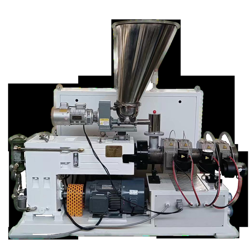 Extrudeuse à double vis conique ZS35/80 70 kg/h pour les tuyaux à profil PVC