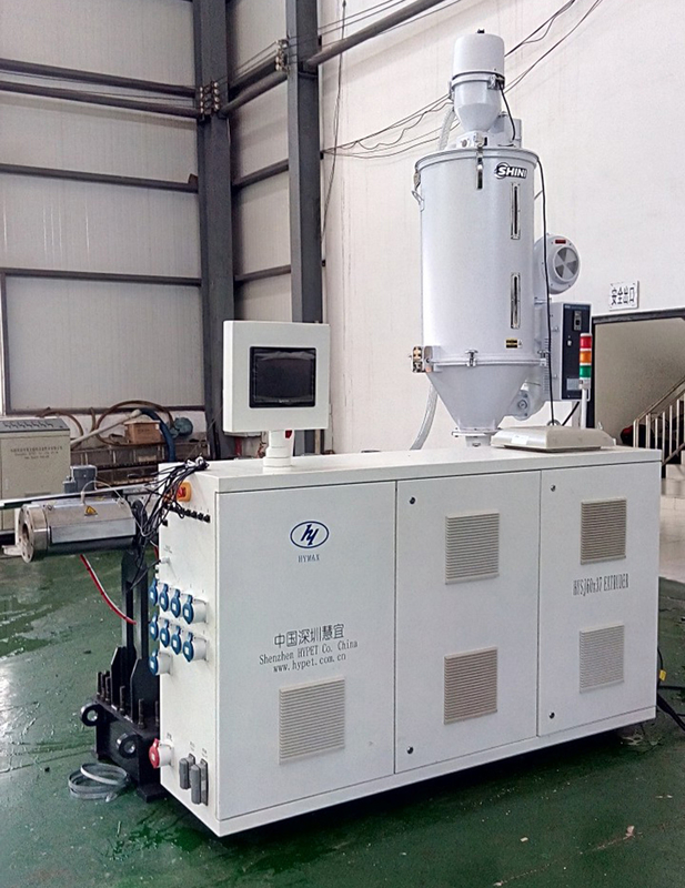 LDPE HDPE PPR ABA/ABC Composite Pipe Making Machine HYSJ60/38 55kw Extrudeuse à vis unique en plastique 5 zones de chauffage