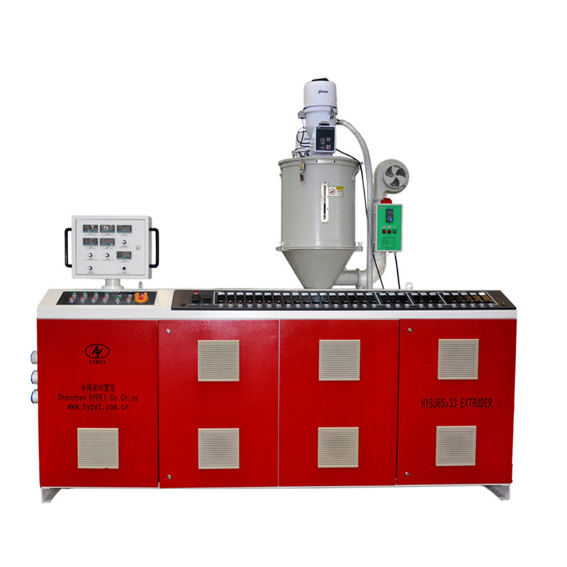 80 kg/h de sortie Extrudeuse à vis unique pour le recyclage des matières plastiques SJ65/28 avec surface d'engrenage au sol