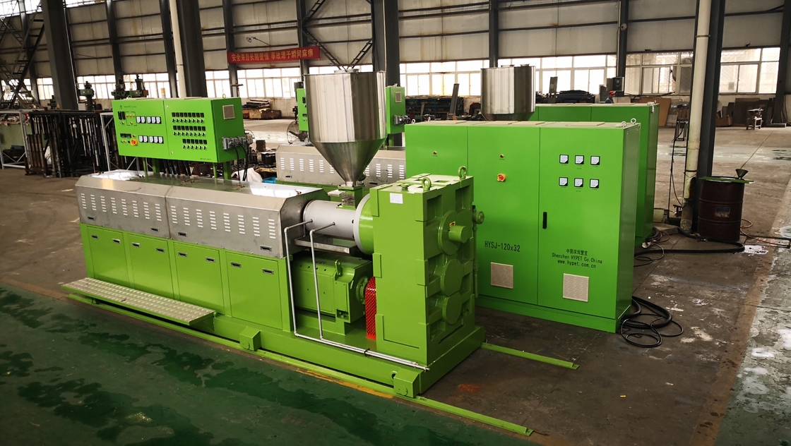Nouveau modèle SJ120/30 90kw extrusion Tpu couleur Masterbatch pellets profil scellant souple bande de scellant en PVC vis unique