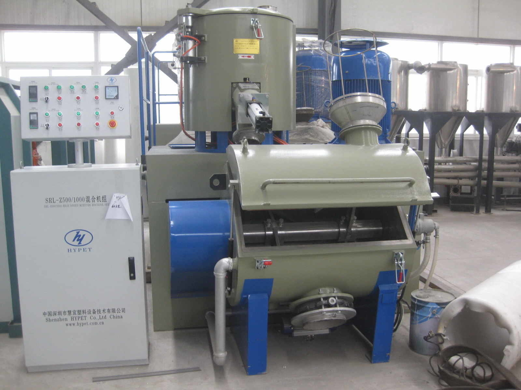 Mélangeuse à grande vitesse en acier inoxydable 304 SRL800/2500 à froid chaud pour le mélange de poudre de plastique/composition de poudre de PVC souple
