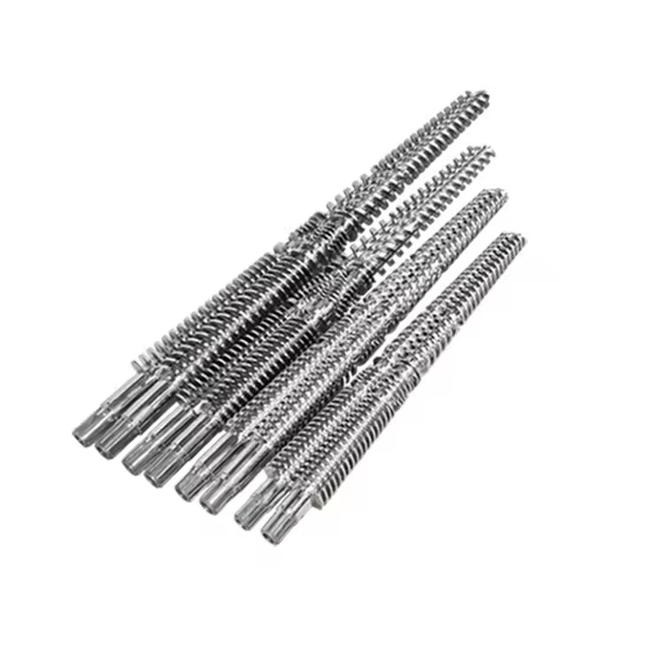 Extrudeuse en plastique à double vis conique / à double vis bi-métallique