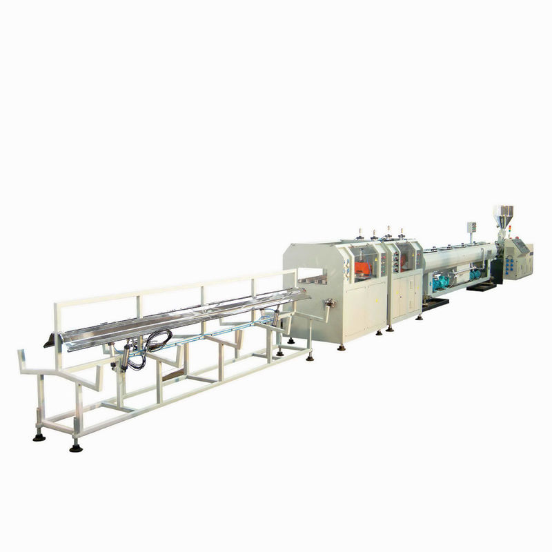 Les brins de double de machine de tuyau de PVC 20-63 avec la boudineuse à vis jumelle conique ZS55/120 ont produit 220kg/H