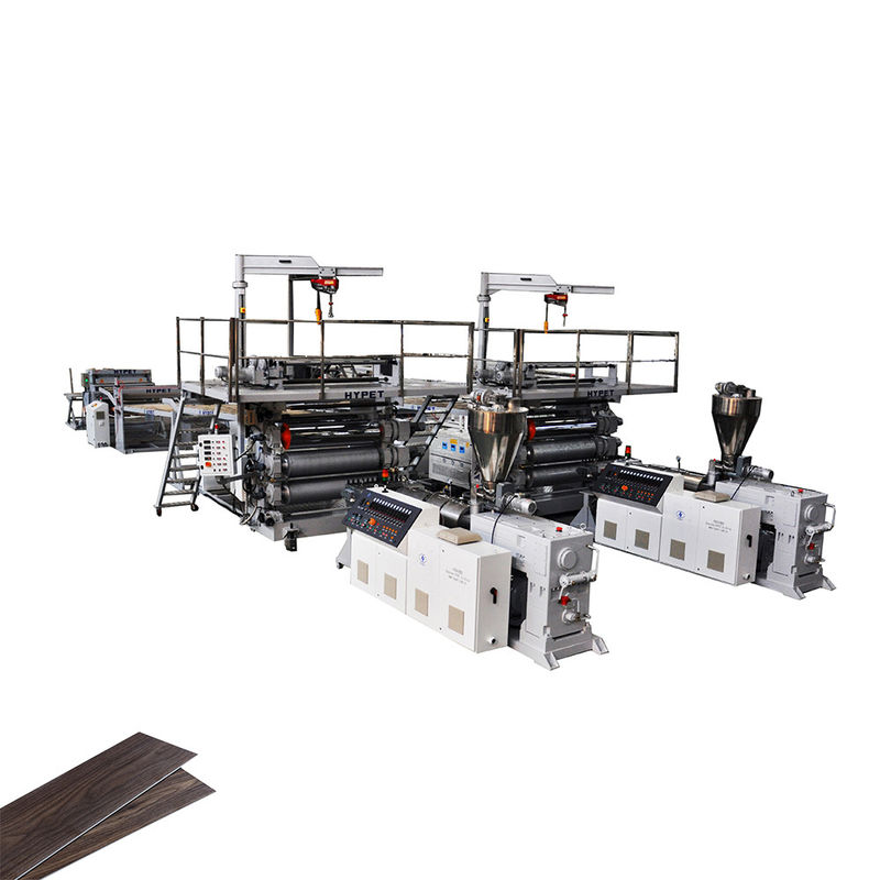 Chaîne de production composée en plastique de feuille de pierre de machine d'Extrusioni de feuille de plancher de SPC