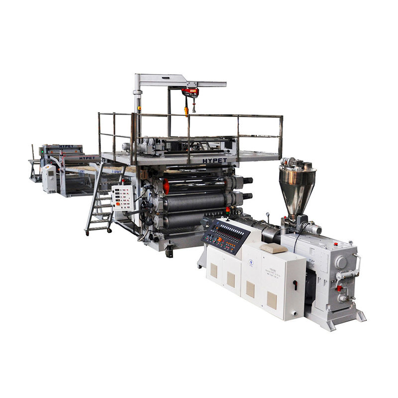 Ligne d'extrusion de panneau de plancher de SPC avec la boudineuse à vis jumelle conique 95/192 sortie 800k/h