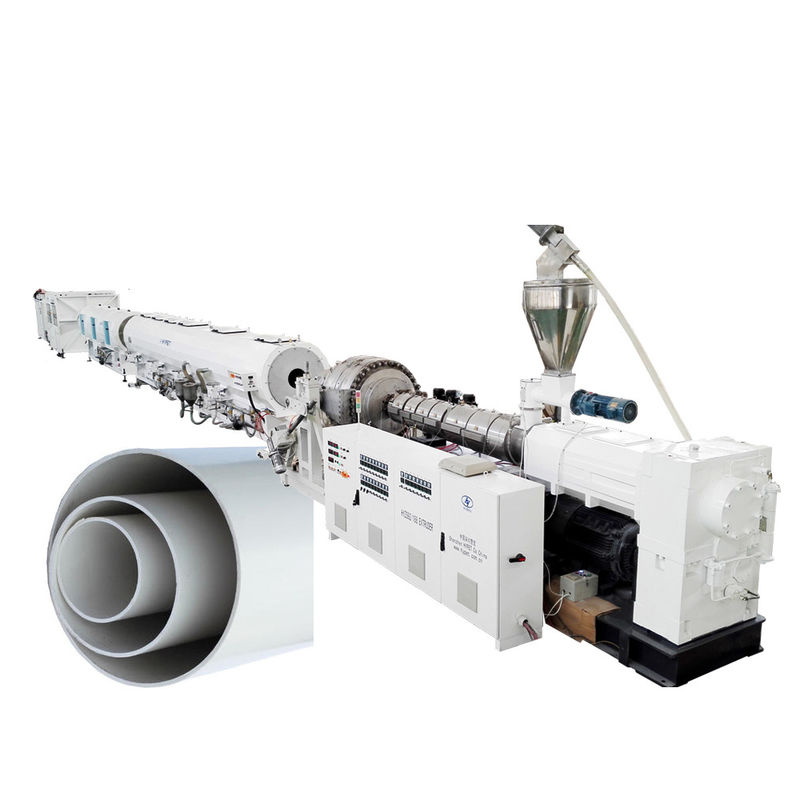 grande chaîne de production de tuyau de PVC de 630mm avec l'extrudeuse conique jumelle ZS95/192
