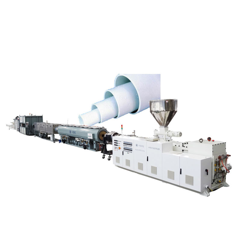 Grand diamètre 250-400 mm d'approvisionnement en eau souterraine ligne de fabrication de tuyaux en PVC par extrudeuse à double vis conique ZS80/173