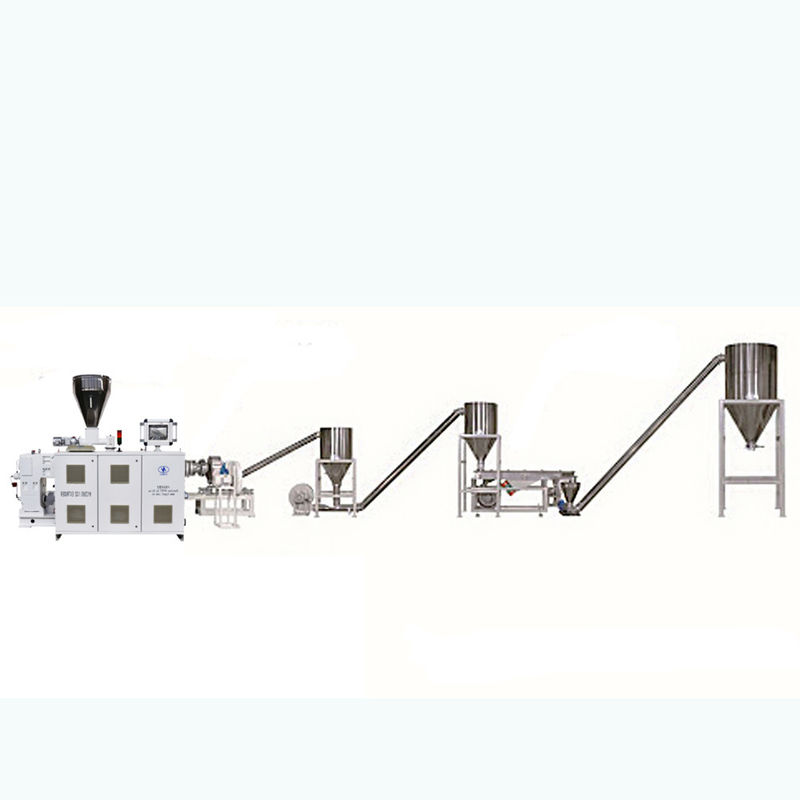 Extrudeuse de pellets mixtes en bois plastique composite HDPE / LDPE / PP / PET Machines de fabrication de granulés, Machines de fabrication de granulés en PVC WPC