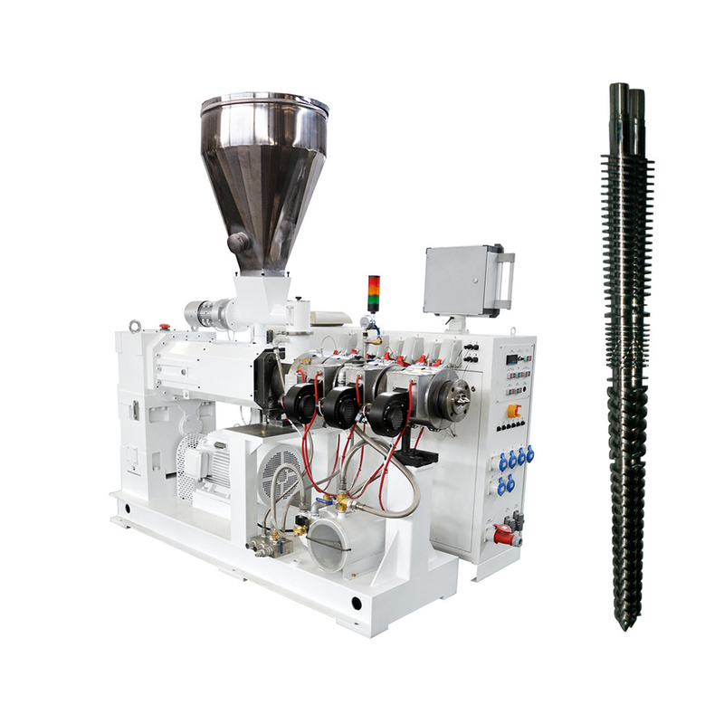 Extrudeuse à double vis de 75 kW moteur PVC ZS80/173 pour Euro Tech Conic Sortie 750 kg/h